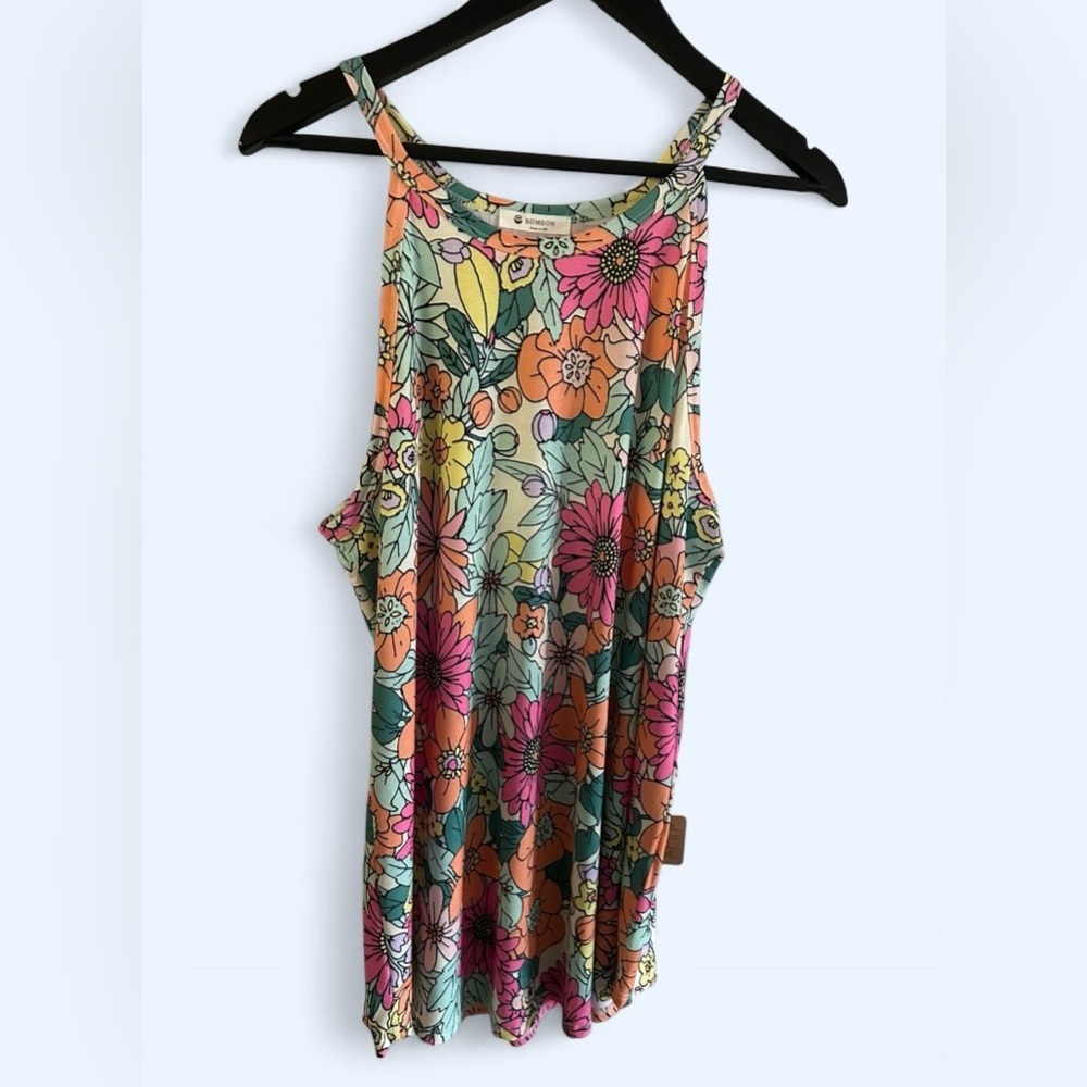 Bombom Floral Tank Top – Colorful Boho Sleeveless Top - NWT - Picture 4 of 6